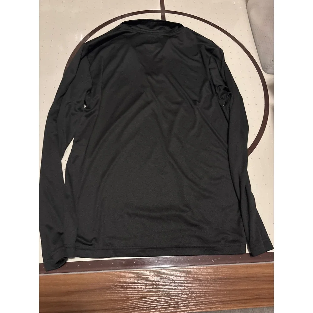 1283 Eleven VS Eleven Mens Large Black USA Flag Quarter Zip Pullover